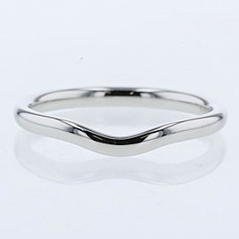 TIFFANY & Co 950 Platinum Curved bandRing LXGBKT-333