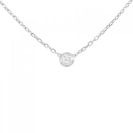 Cartier 18K white Gold d'Amour Diamond Necklace E0243