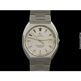 1980 Omega Constellation Chronometer Cool Vintage Accuset Mens Quartz Watch - SS