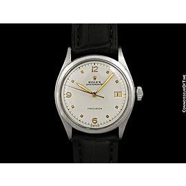 1953 ROLEX OYSTERDATE Mens Vintage Stainless Steel Watch -