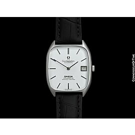 OMEGA Constellation Chronometer Vintage Mens Tonneau Watch- Stainless Steel