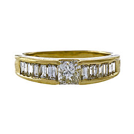 14K Yellow Gold with 0.66ct Diamond Ring Size 7