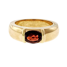 Chaumet 18K Yellow Gold with 1.25ct. Garnet Ring Size 6.5