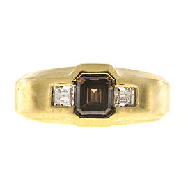 18K Yellow Gold with 0.92ct Diamond Ring Size 5.5