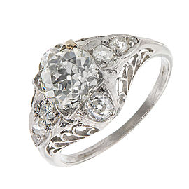 Platinum with Diamond Engagement Ring Size 6.5