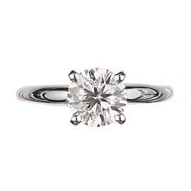 Peter Suchy GIA Certified 1.05 Carat Diamond Platinum Solitaire Engagement Ring