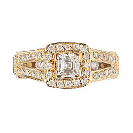 1.30 Carat Diamond 14k Yellow Gold Engagement Ring