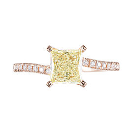 Peter Suchy GIA Certified 1.08 Carat Diamond Rose Gold Engagement Ring