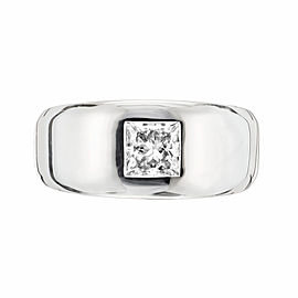 Peter Suchy GIA Certified 1.01 Carat Diamond White Gold Unisex Engagement Ring