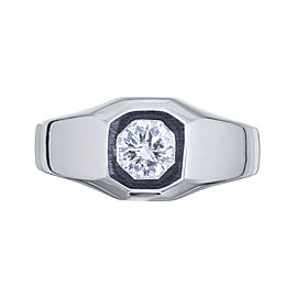 Peter Suchy GIA Certified .70 Carat Diamond White Gold Unisex Ring