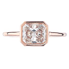 Peter Suchy GIA Certified 1.51 Carat Diamond Rose Gold Engagement Ring
