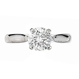 Peter Suchy GIA Certified 1.09 Carat Diamond Platinum Solitaire Engagement Ring
