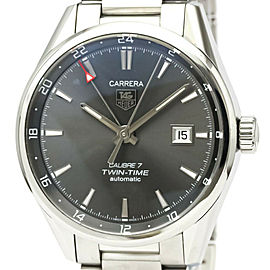 TAG HEUER Carerra Calibre 7 Twin Time Automatic Watch WAR2012 LXGoodsLE-209