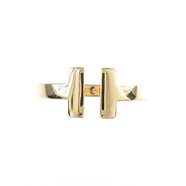 TIFFANY & Co T Square 18k Yellow Gold US4.0 Ring LXGKM-370