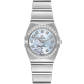 Omega Constellation MOP Diamond Steel Ladies Watch