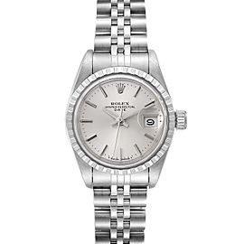 Rolex Date Silver Dial Jubilee Bracelet Steel Ladies Watch