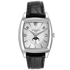 Patek Philippe Gondolo Tiffany Dial Annual Calendar Moonphase White Gold Watch