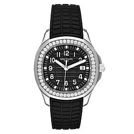 Patek Philippe Aquanaut Steel Black Dial Diamond Unisex Watch