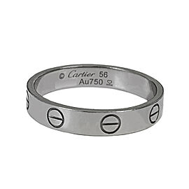 Cartier Love Wedding White Gold Band Ring, size 56