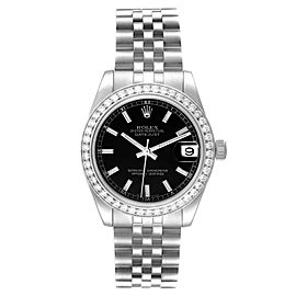 Rolex Datejust Midsize 31 Steel White Gold Diamond Watch