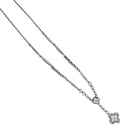 Double Clover Diamond Pendant Necklace