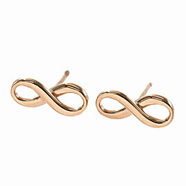 Tiffany & Co 18K Pink Gold Infinity Earrings G0067