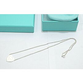 TIFFANY & Co Sterling Silver Heart Double Chain Necklace