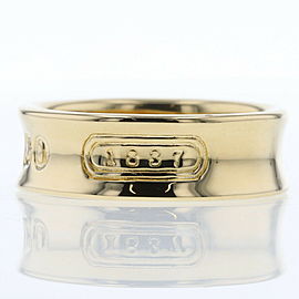 TIFFANY & Co 18k Yellow Gold 1837 narrow Ring LXGBKT-598