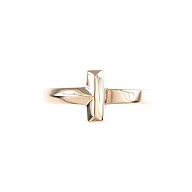 TIFFANY & Co 18K Pink Gold T-one Narrow Ring LXGYMK-819