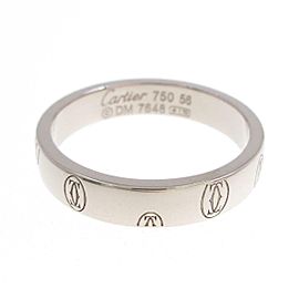 Cartier 18K White Gold Happy Birthday Small Ring LXGYMK-604