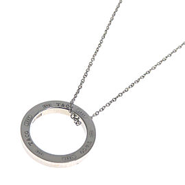 TIFFANY & Co 925 Silver 1837 Circle Necklace QJLXG-2423
