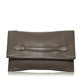 Hermes Swift Pliplat Leather Clutch Bag