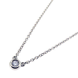 TIFFANY & Co 925 Silver By The Yard Diamond Necklace QJLXG-2420