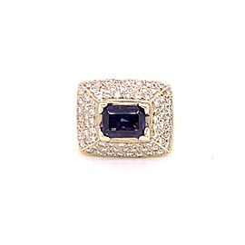 Diamond Amethyst Ring 10k 1.88 TCW Women Certified $2,700