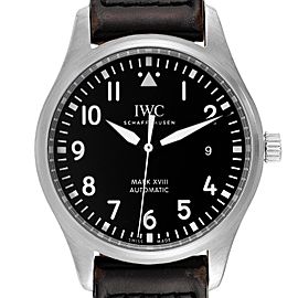 IWC Pilot Mark XVIII Black Dial Steel Mens Watch