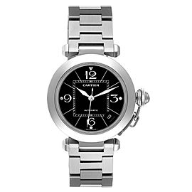 Cartier Pasha C Medium Black Dial Steel Unisex Watch