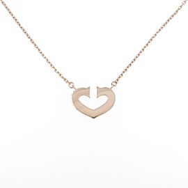 Cartier C 18k Pink Gold Heart Necklace LXGYMK-382