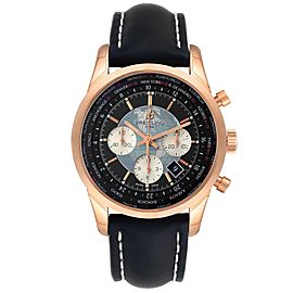 Breitling Transocean Chronograph Unitime Rose Gold Watch