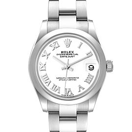 Rolex Datejust Midsize White Roman Dial Steel Ladies Watch