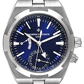 Vacheron Constantin Overseas Dual Time Blue Dial Steel Watch