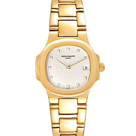 Patek Philippe Nautilus 18K Yellow Gold Diamond Ladies Watch