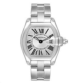 Cartier Roadster Silver Dial Steel Ladies Watch