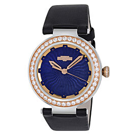 Dewitt Blue Empire Diamond 18K Rose Gold and Steel Quartz Ladies Watch