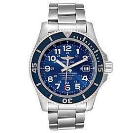 Breitling Superocean II 44 Blue Dial Steel Mens Watch