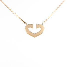 Cartier 18k Pink Gold C Heart Necklacec LXGYMK-109