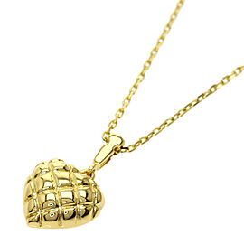 MIKIMOTO 18K Yellow Gold heart Necklace QJLXG-1993