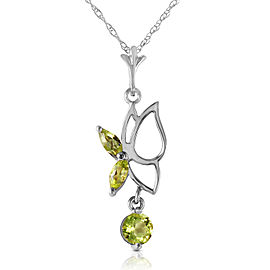 0.4 CTW 14K Solid Gold Make A Buzz Peridot Necklace