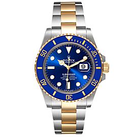 Rolex Submariner 41 Steel Yellow Gold Blue Dial Mens Watch