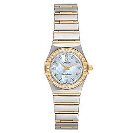Omega Constellation 95 Mother of Pearl Diamond Ladies Watch