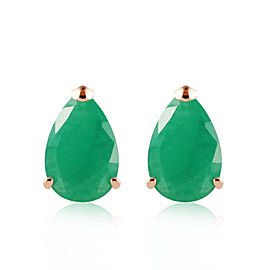 2 CTW 14K Solid Gold You Are All Mine Emerald Earrings
